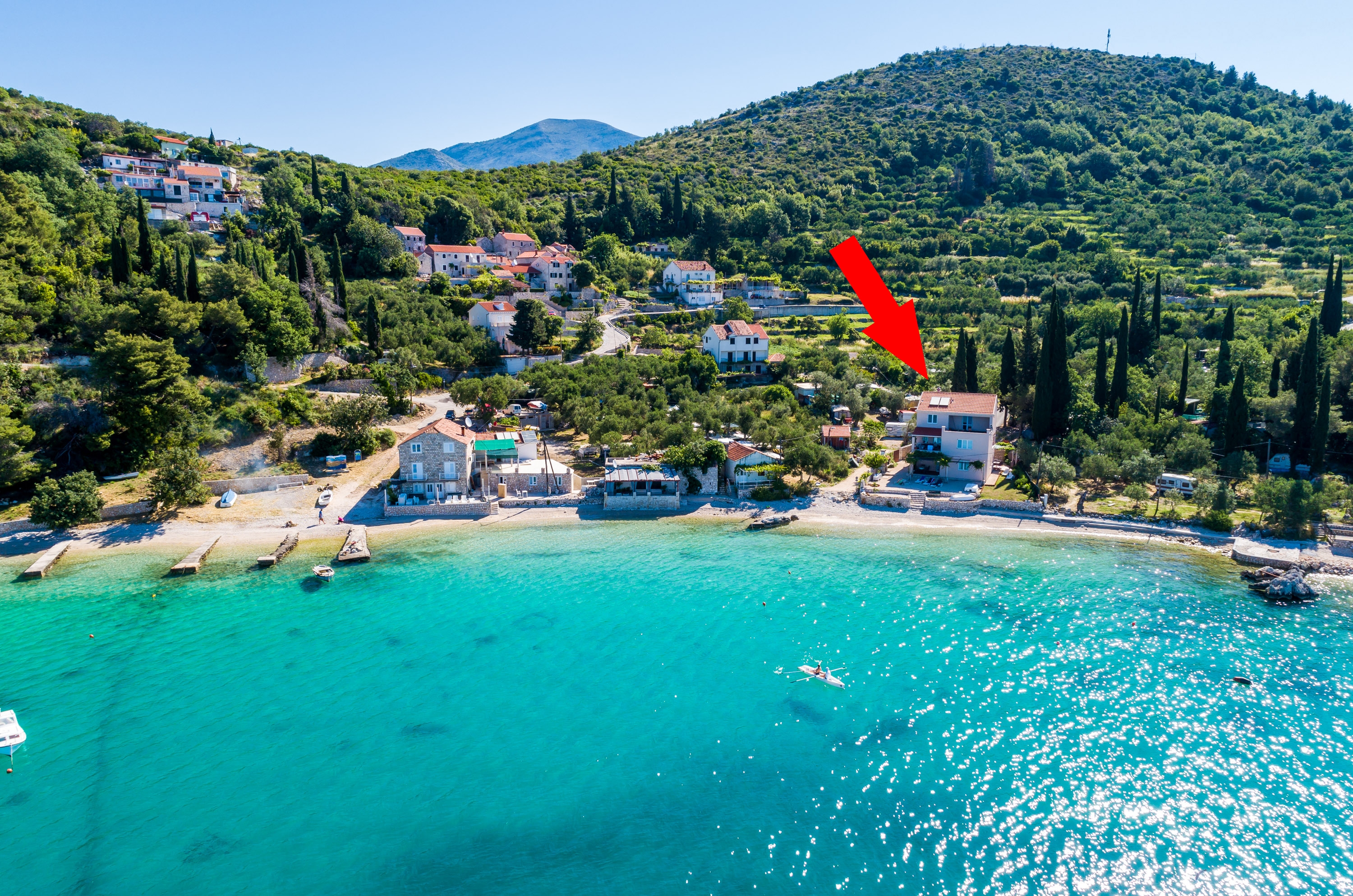 Dvosobni apartman uz plažu Slađenovići, Dubrovnik  A-c