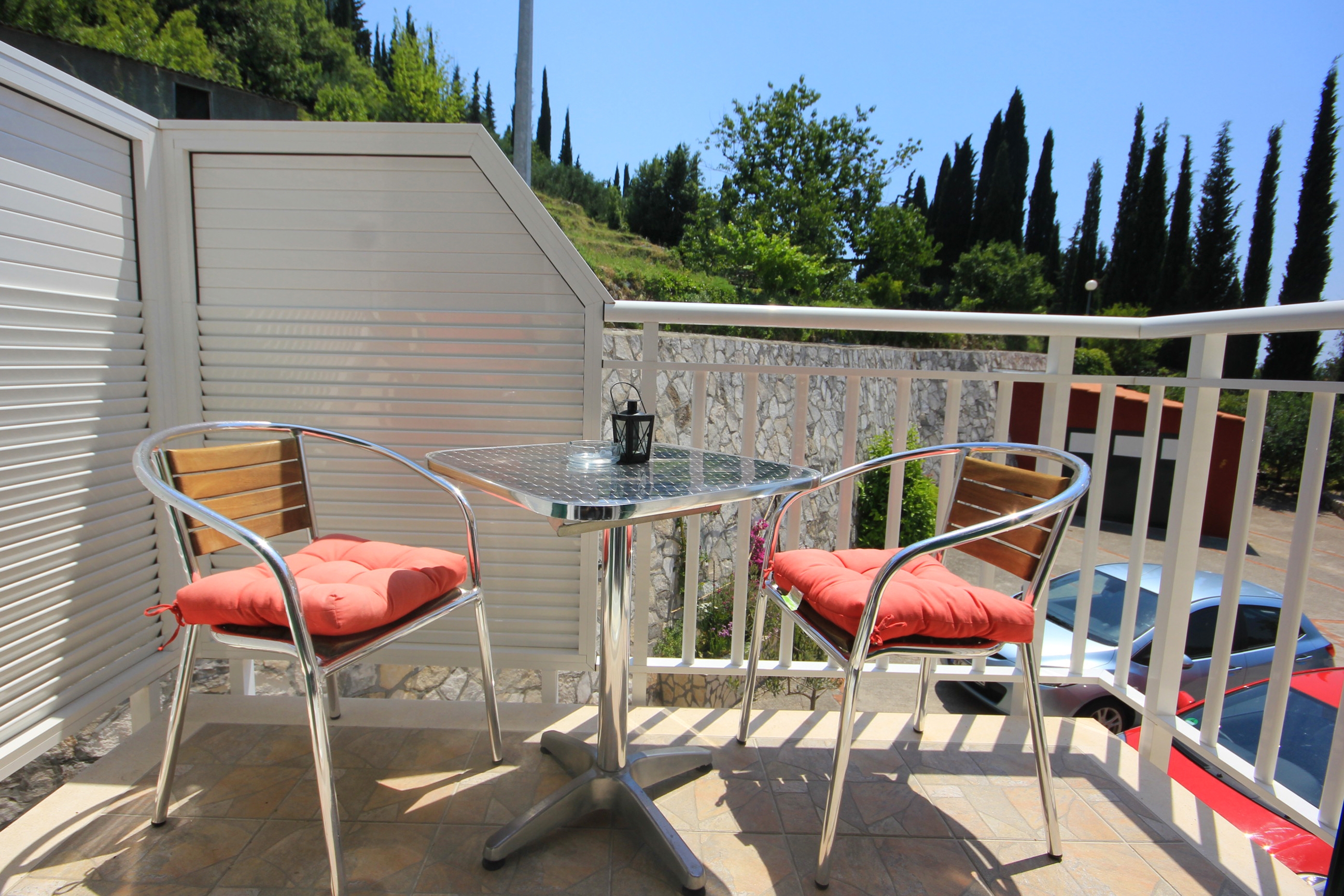 Studio flat with balcony and sea view Trsteno, Dubrovnik  AS-c