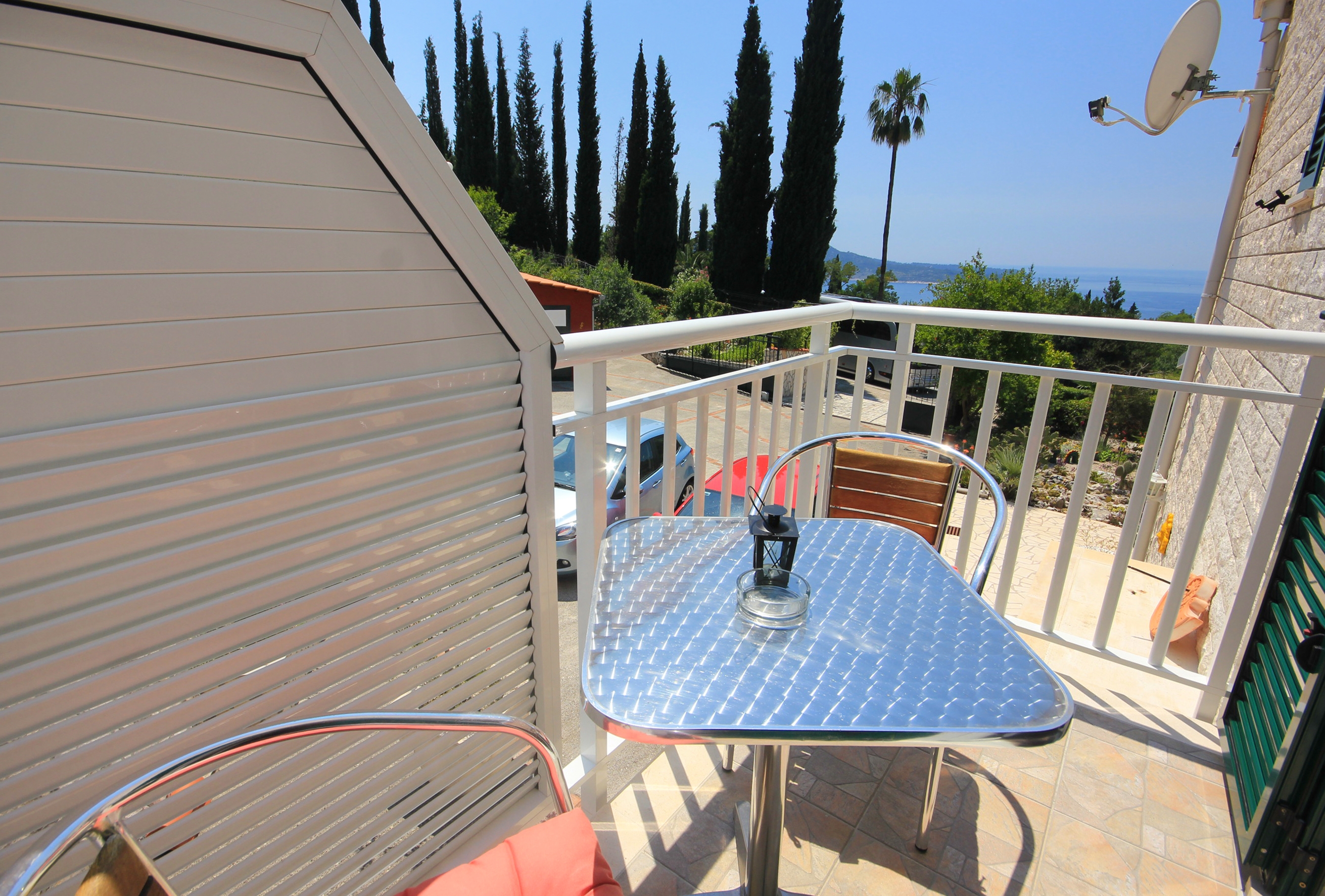 Studio flat with balcony and sea view Trsteno, Dubrovnik  AS-c