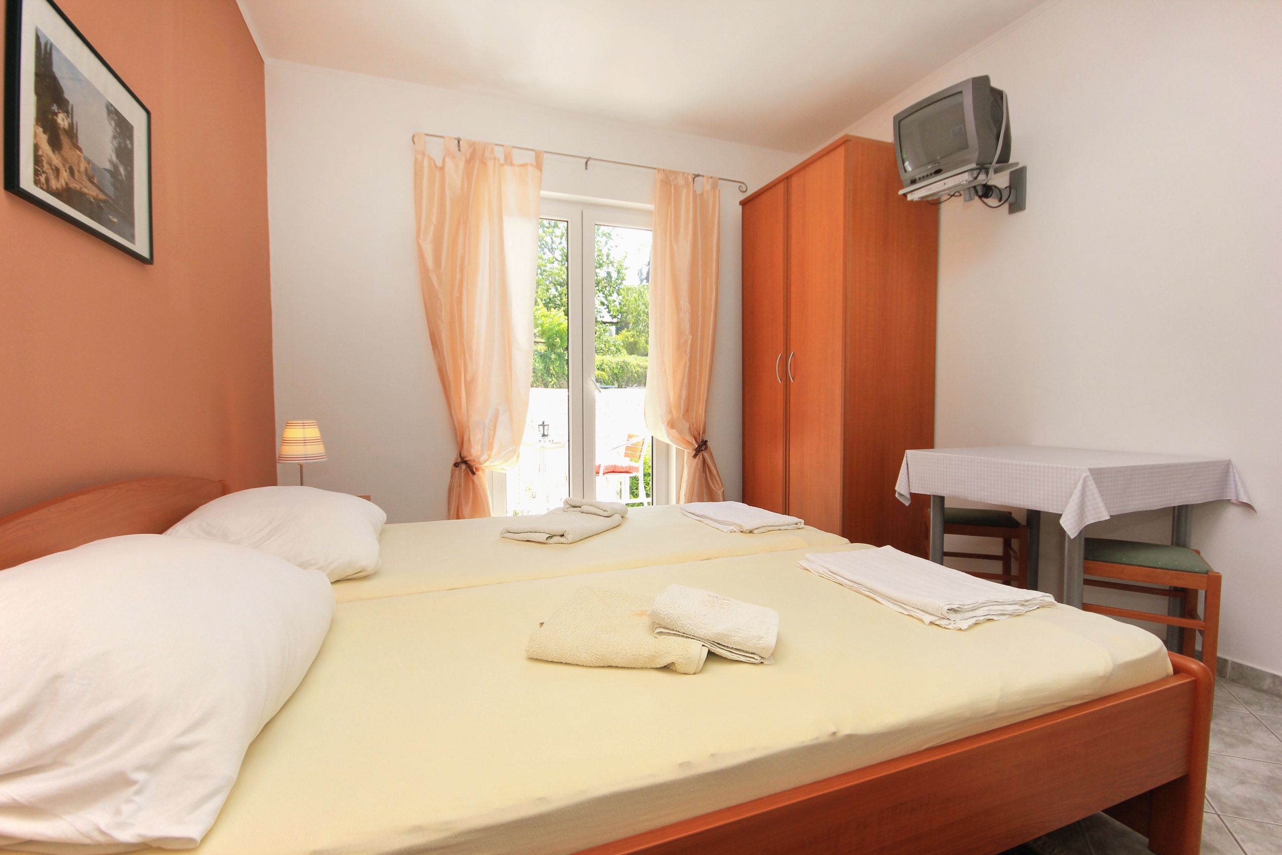 Studio flat with balcony and sea view Trsteno, Dubrovnik  AS-c
