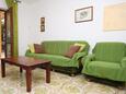 Prižba, Living room in the apartment, air condition available, (pet friendly) and WiFi.