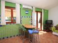 Prižba, Dining room in the apartment, air condition available, (pet friendly) and WiFi.