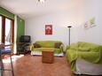Prižba, Living room in the apartment, (pet friendly) and WiFi.