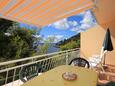 Prižba, Terrace in the apartment, with a sea view, (pet friendly) and WiFi.