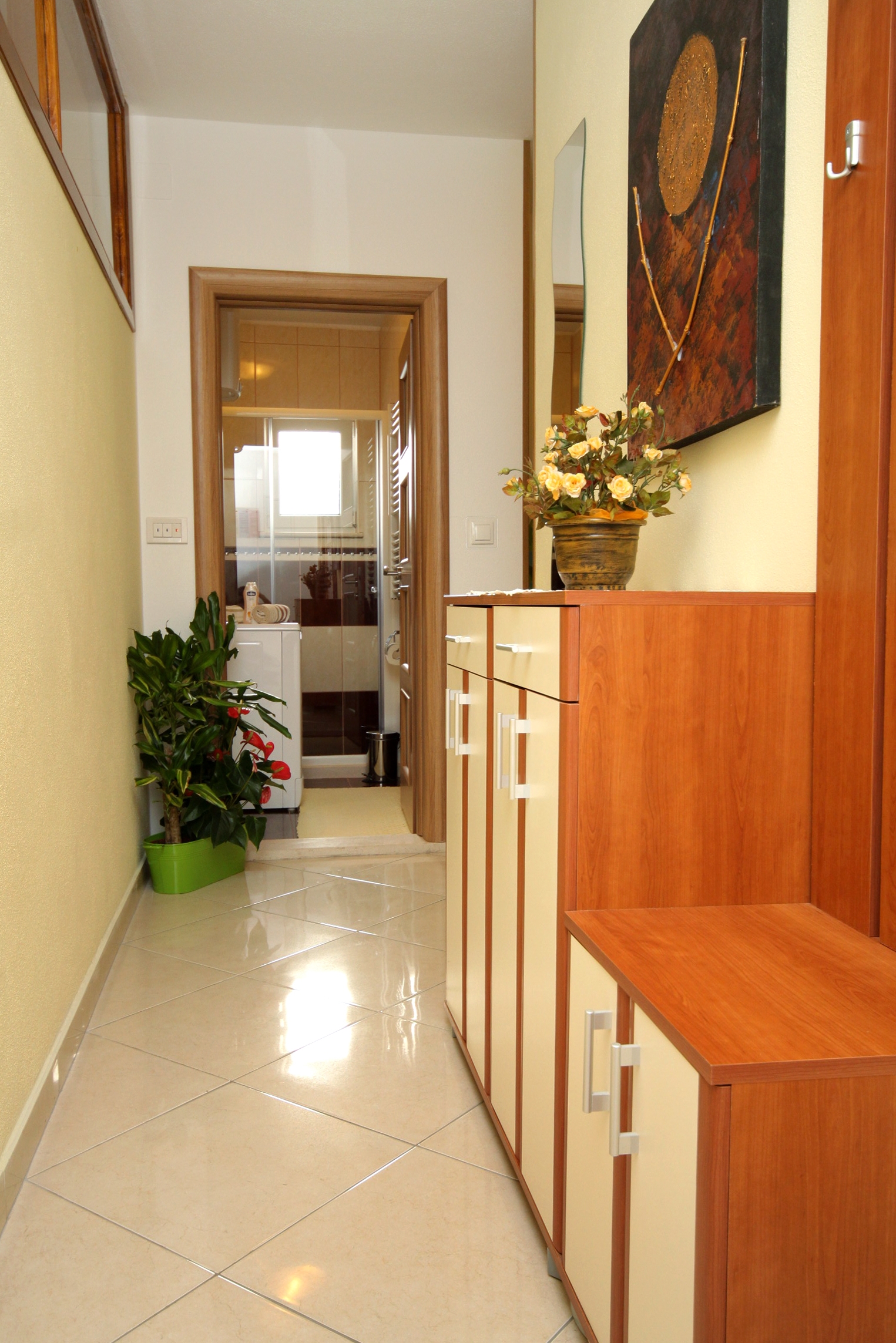 Three bedroom apartment with terrace and sea view Brna, Korčula  A-a