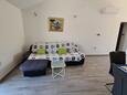 Obývací pokoj Korčula, Obývací pokoj v ubytování typu apartment, s klimatizací, domácí mazlíčci povoleni a WiFi.