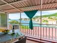 Terrace 1 Brna, Terrace 1 in the studio-apartment, with a sea view and WiFi.