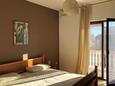 Bedroom 1 Brodarica, Bedroom 1 in the apartment, air condition available and WiFi.