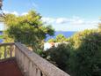 Prižba, Balcon 2 dans l’hébergement en type apartment, avec la vue sur la mer, animaux acceptés et WiFi.