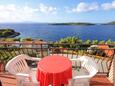 Prižba, Balcon 1 dans l’hébergement en type apartment, avec la vue sur la mer, animaux acceptés et WiFi.