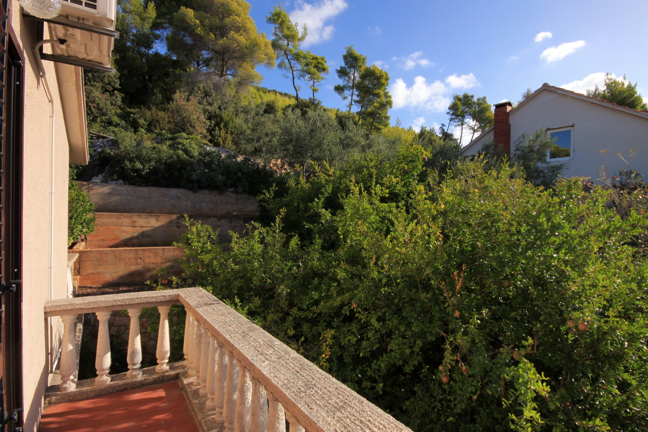One bedroom apartment with balcony and sea view Prižba, Korčula  A-c