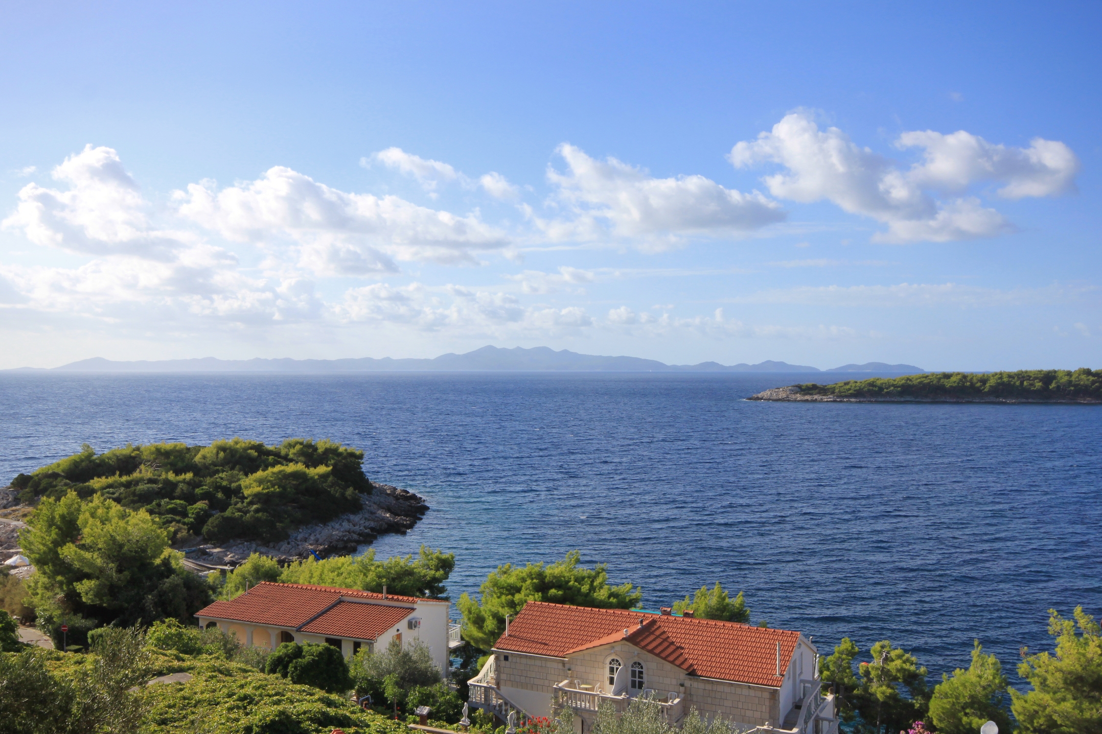 One bedroom apartment with balcony and sea view Prižba, Korčula  A-c