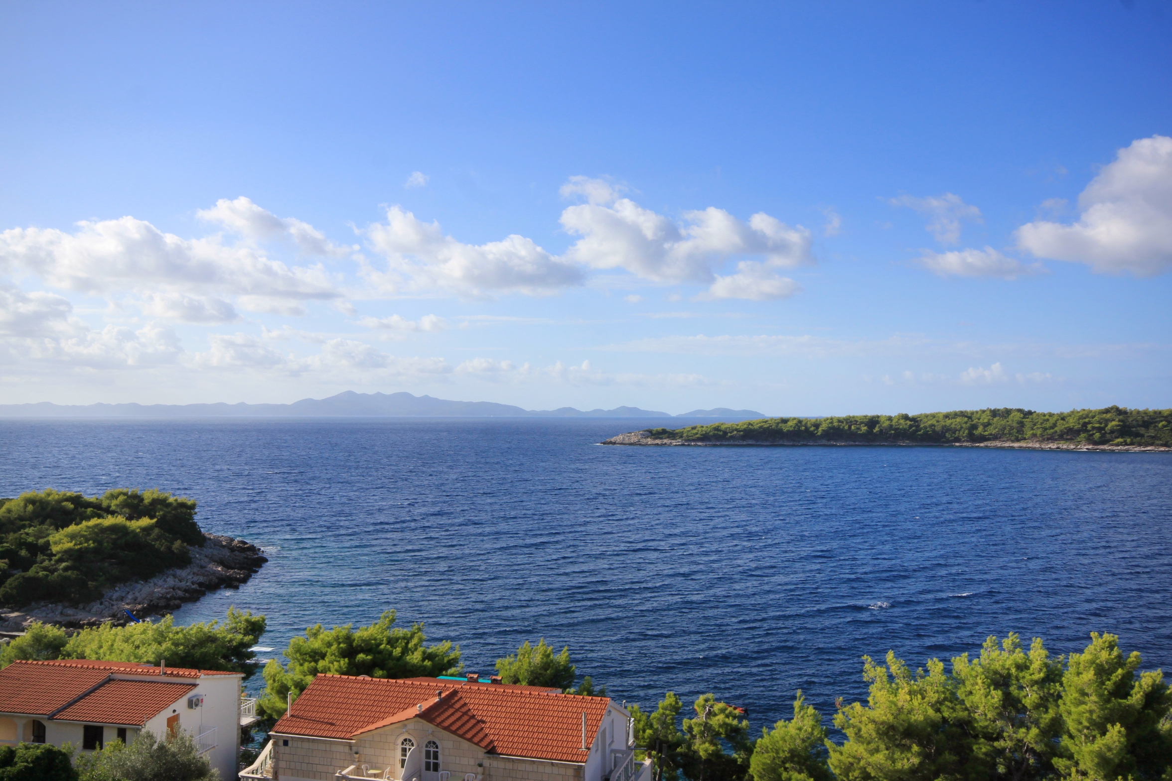 One bedroom apartment with balcony and sea view Prižba, Korčula  A-c
