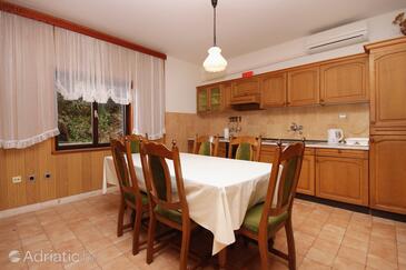 Prižba, Comedor in the apartment, air condition available, (pet friendly) y WiFi.