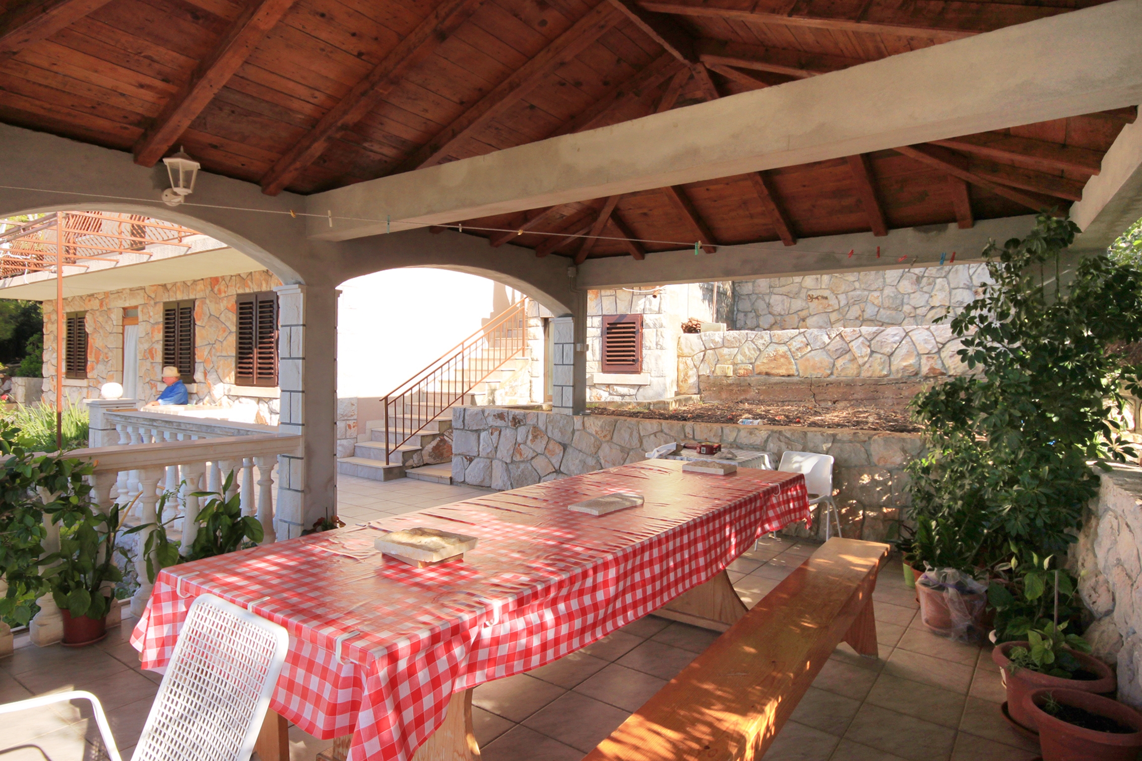 Four bedroom apartment with terrace and sea view Prižba, Korčula  A-d