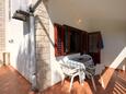 Prižba, Terrace in the apartment, with a sea view and WiFi.
