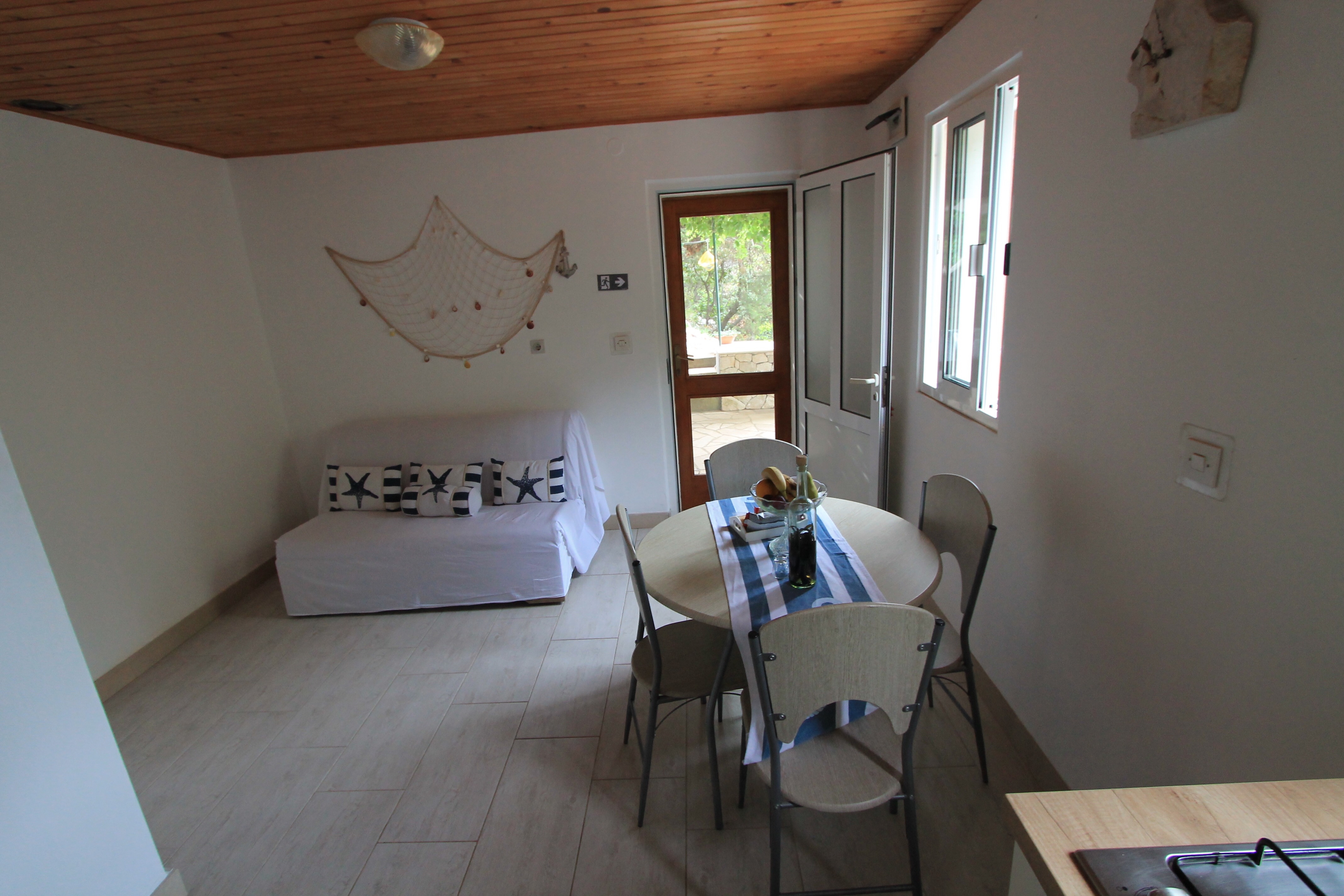 One bedroom house with terrace and sea view Cove Rasohatica, Korčula (K-9233)