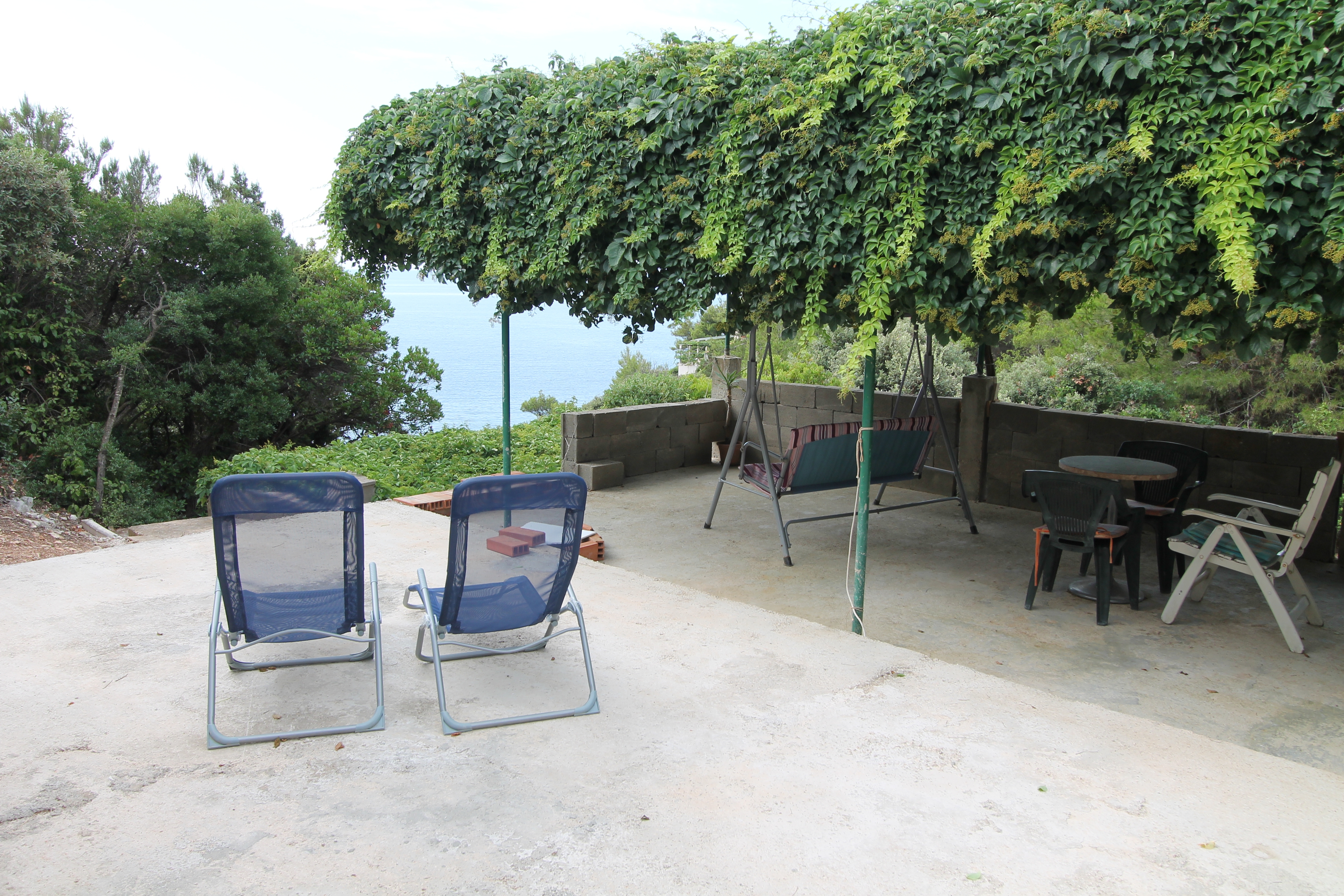 One bedroom house with terrace and sea view Cove Rasohatica, Korčula  K