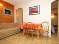 Jedáleň Korčula, Jedáleň v ubytovacej jednotke studio-apartment, domáci miláčikovia povolení a WiFi.