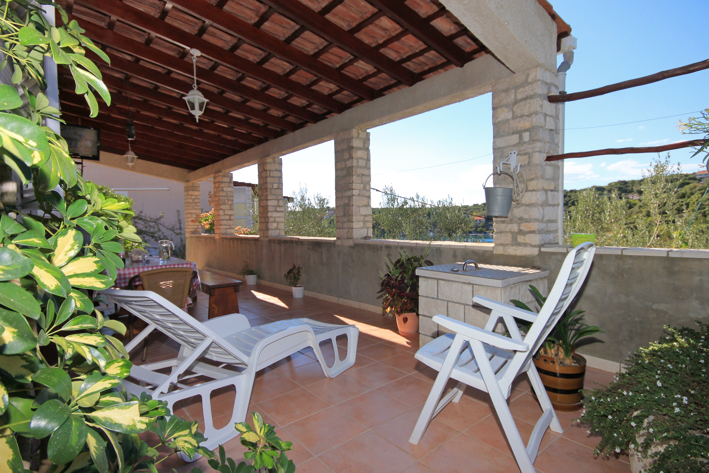 Two bedroom apartment near beach Cove Stratinčica, Korčula (A-9264-a)