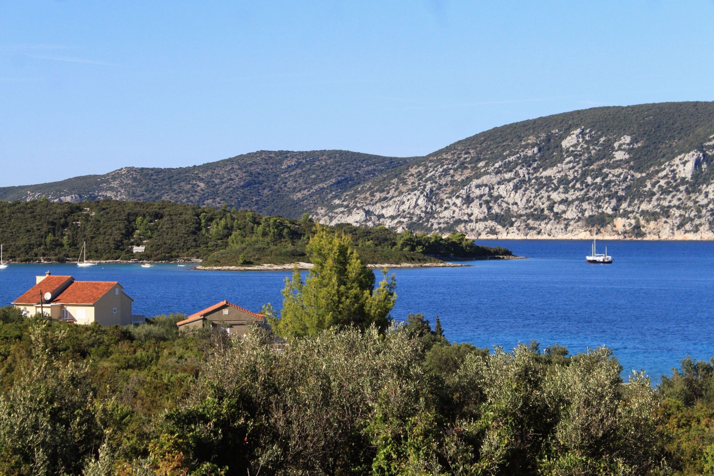 Three bedroom apartment with terrace and sea view Kneža, Korčula  A-a