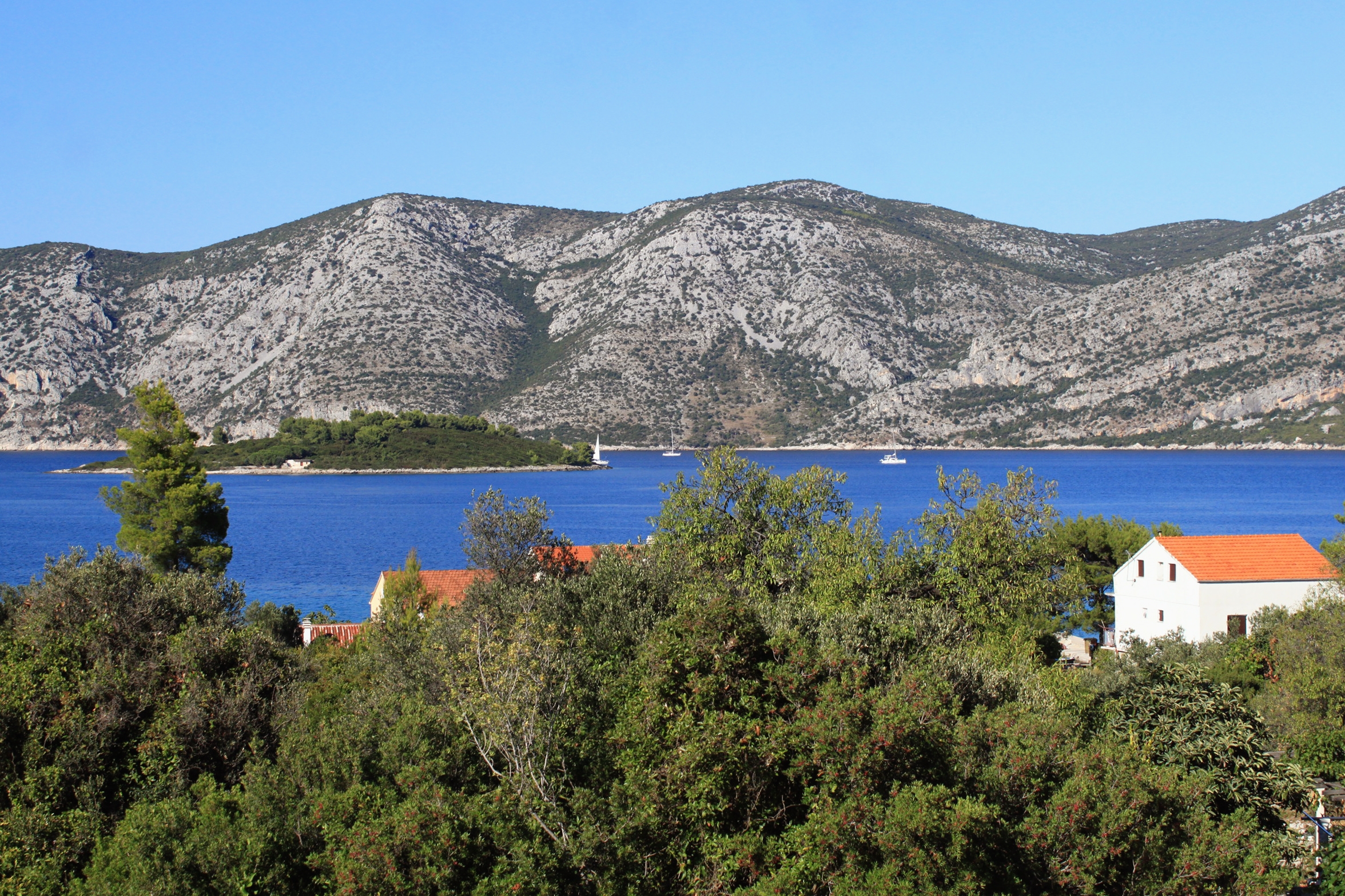 Three bedroom apartment with terrace and sea view Kneža, Korčula  A-a