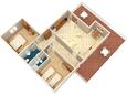 Vodice, План в размещении типа apartment, Домашние животные допускаются и WiFi.