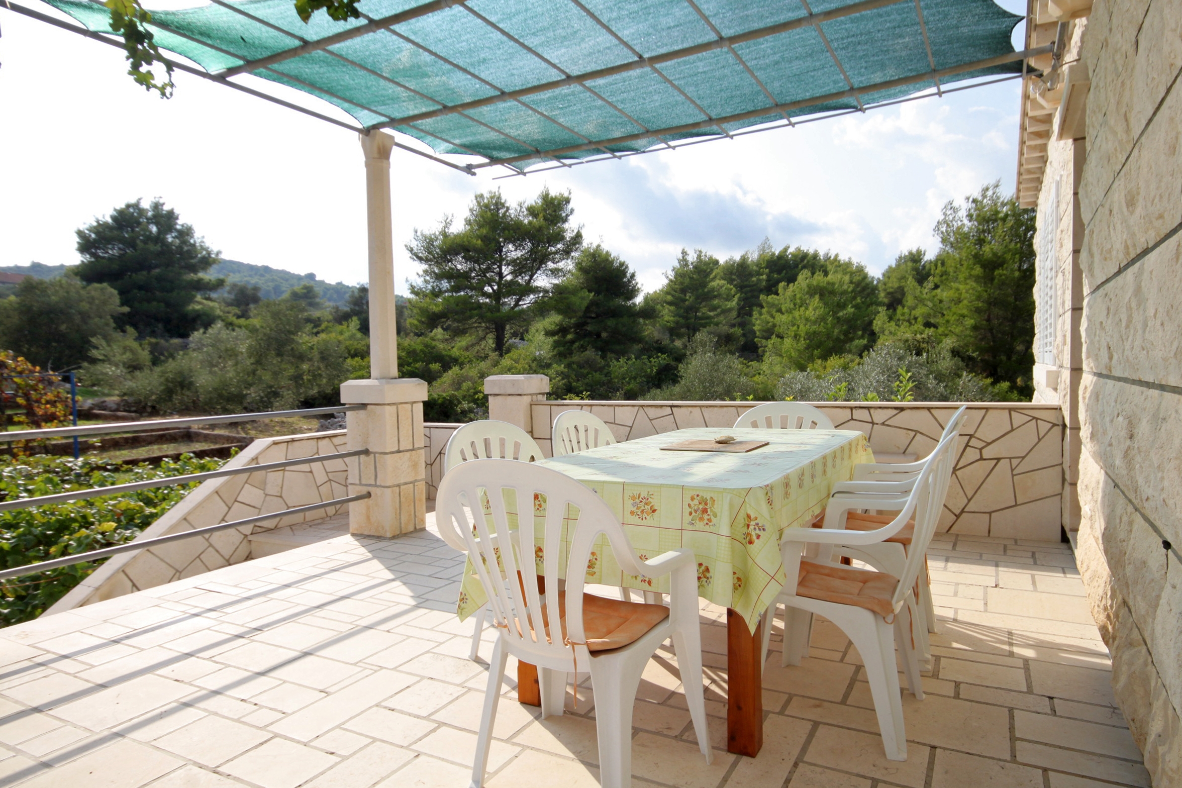 Four bedroom apartment with terrace and sea view Lumbarda, Korčula  A-a
