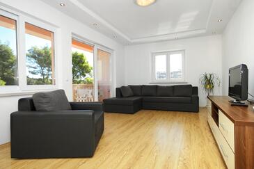 Living room Lumbarda, Living room in the apartment, dopusteni kucni ljubimci i WIFI.
