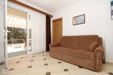 Living room Lumbarda, Living room in the apartment, dopusteni kucni ljubimci i WIFI.