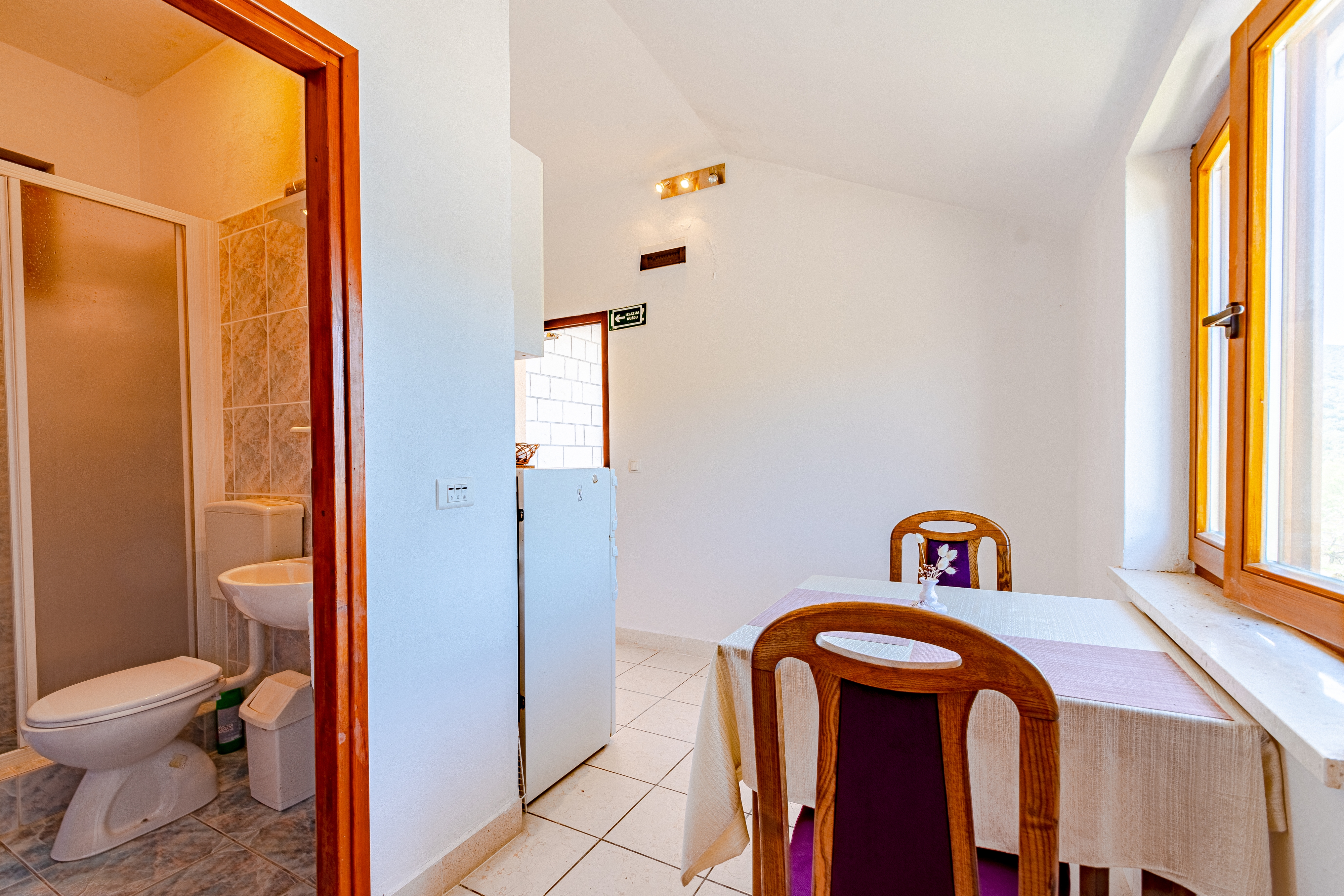 One bedroom apartment with terrace and sea view Tri Žala, Korčula  A-a