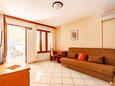 Tri Žala, Living room in the apartment, air condition available and WiFi.