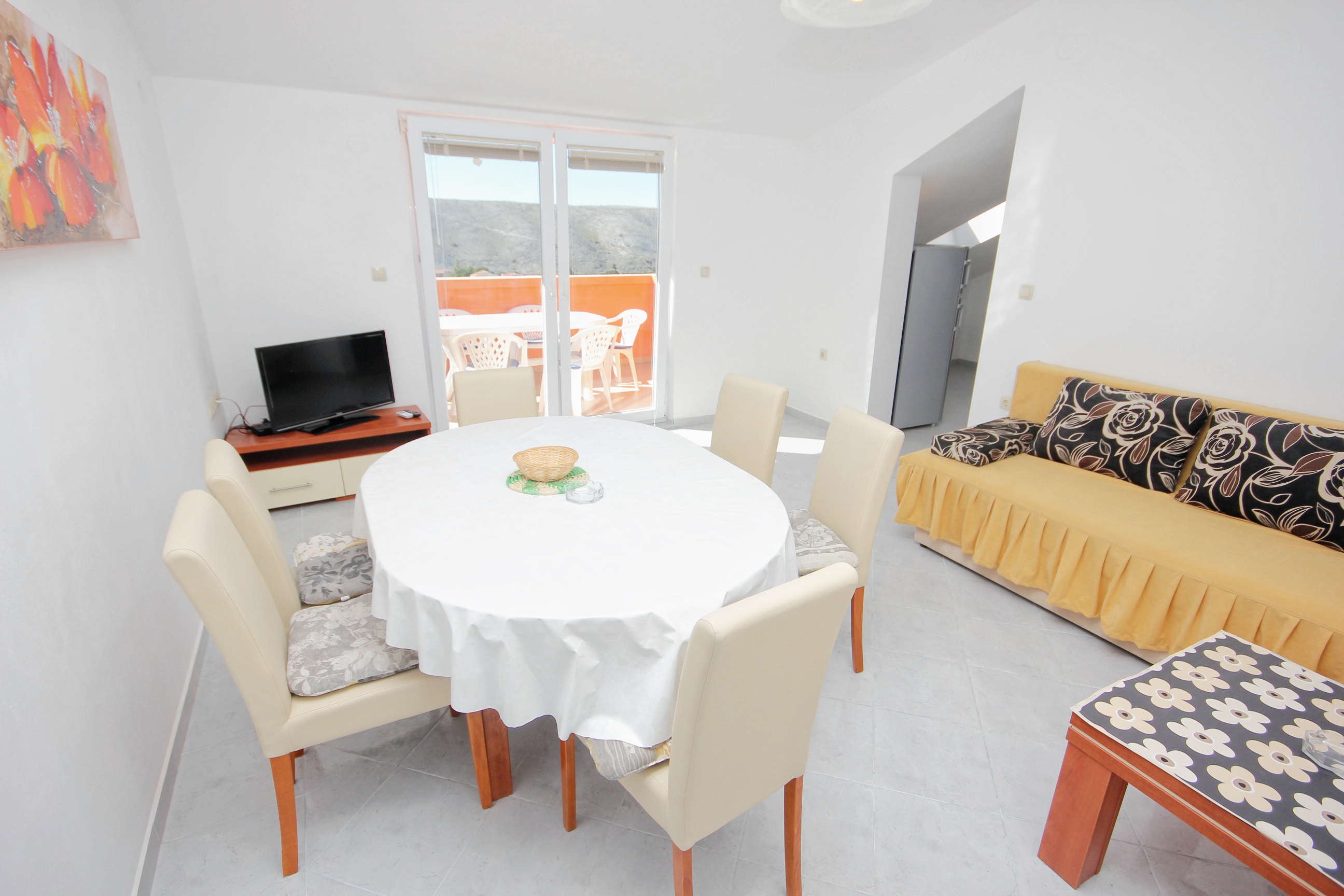 Three bedroom apartment with terrace and sea view Vlašići, Pag (A-9324-c)