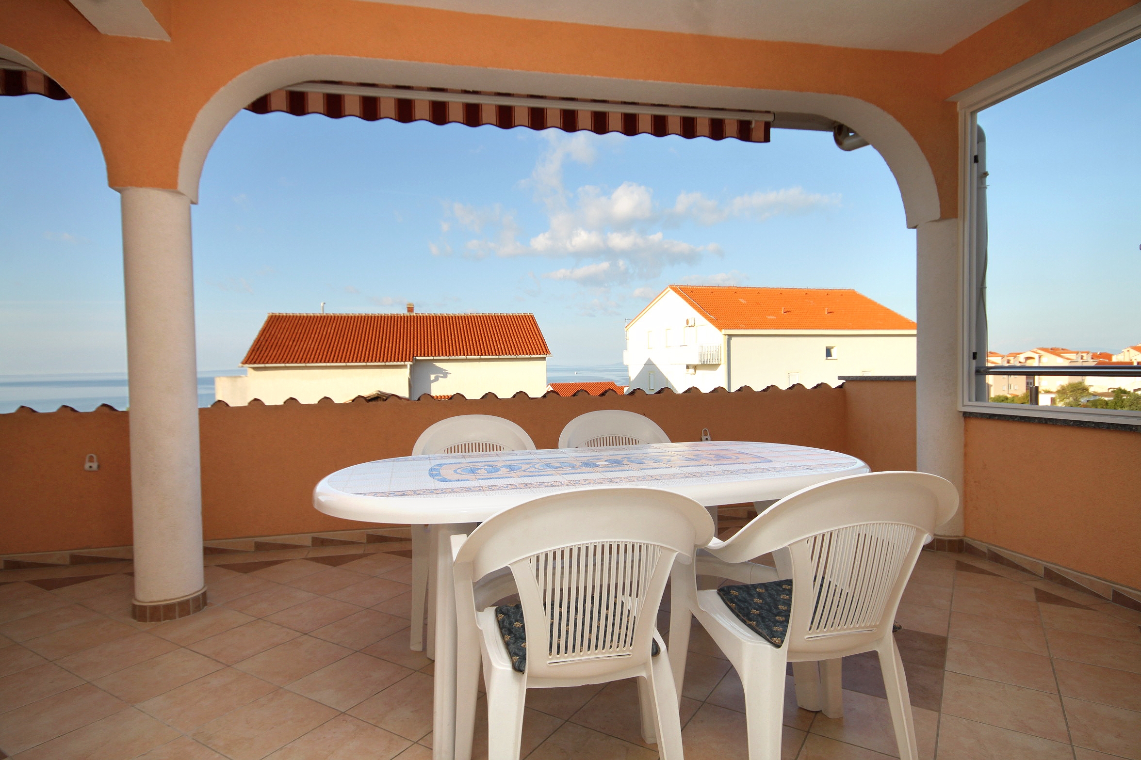 One bedroom apartment with terrace and sea view Novalja, Pag  A-a