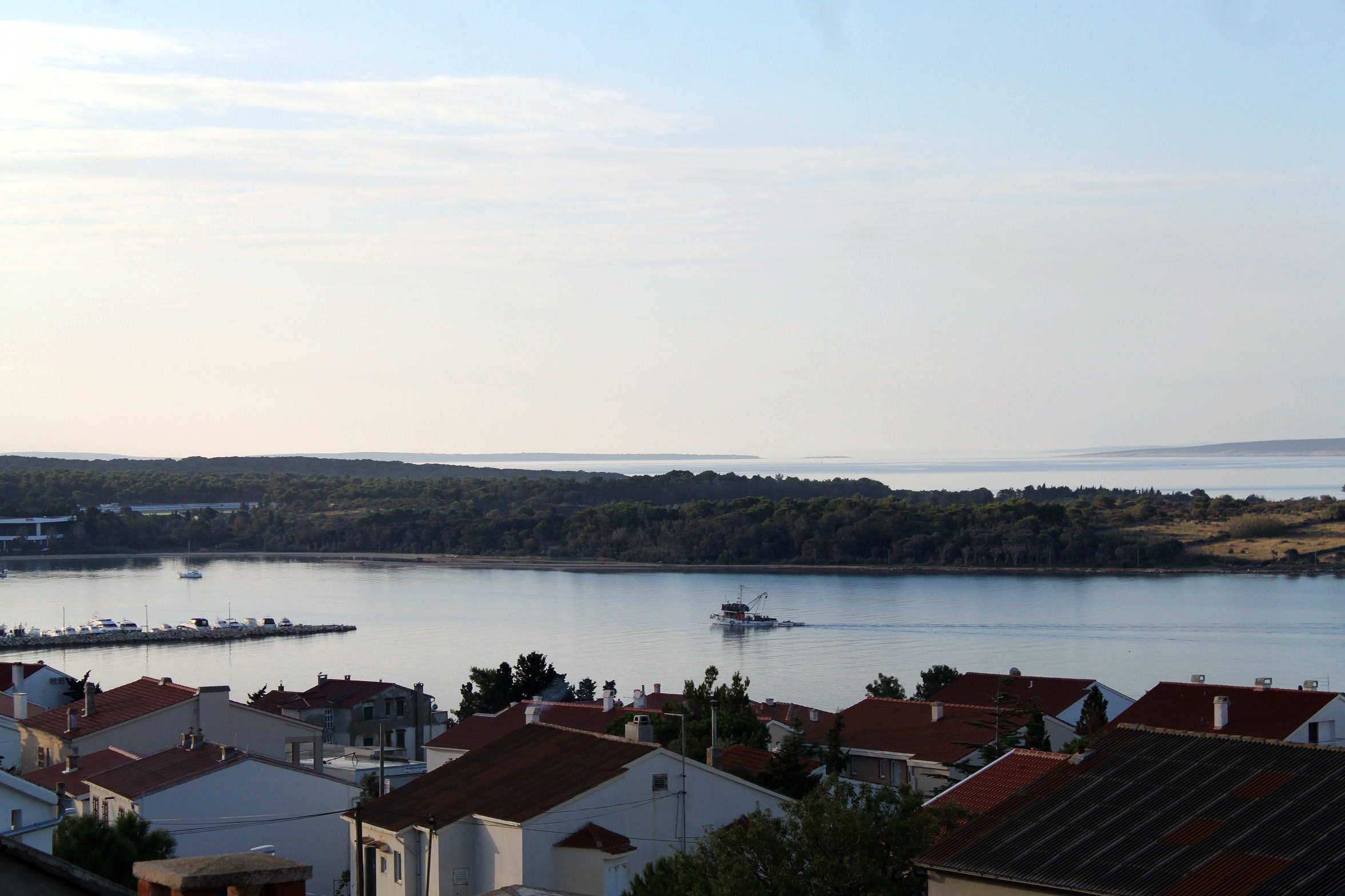 One bedroom apartment with terrace and sea view Novalja, Pag  A-c