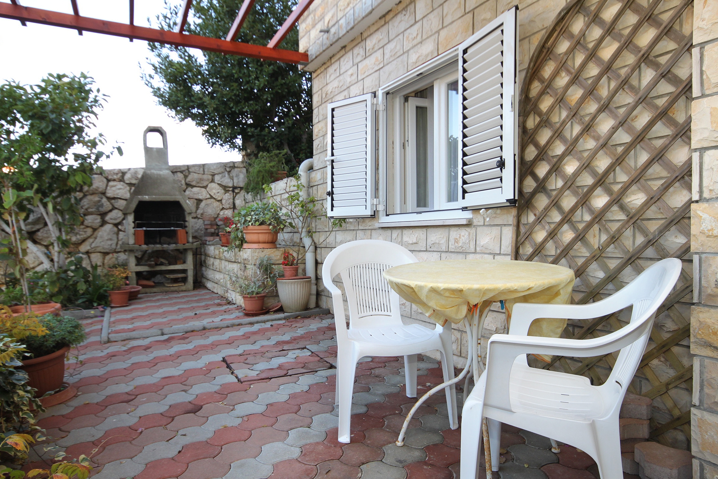 Studio flat with terrace Novalja, Pag (AS-9334-a)