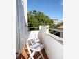 Balkon 2 Novalja, Balkon 2 v ubytování typu apartment, s výhledem na moře a WiFi.