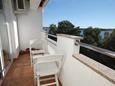 Balkon 1 Novalja, Balkon 1 v ubytování typu apartment, s výhledem na moře a WiFi.