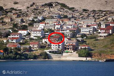 Zubovići, Pag, Property 9363 - Apartments near sea with sandy beach.