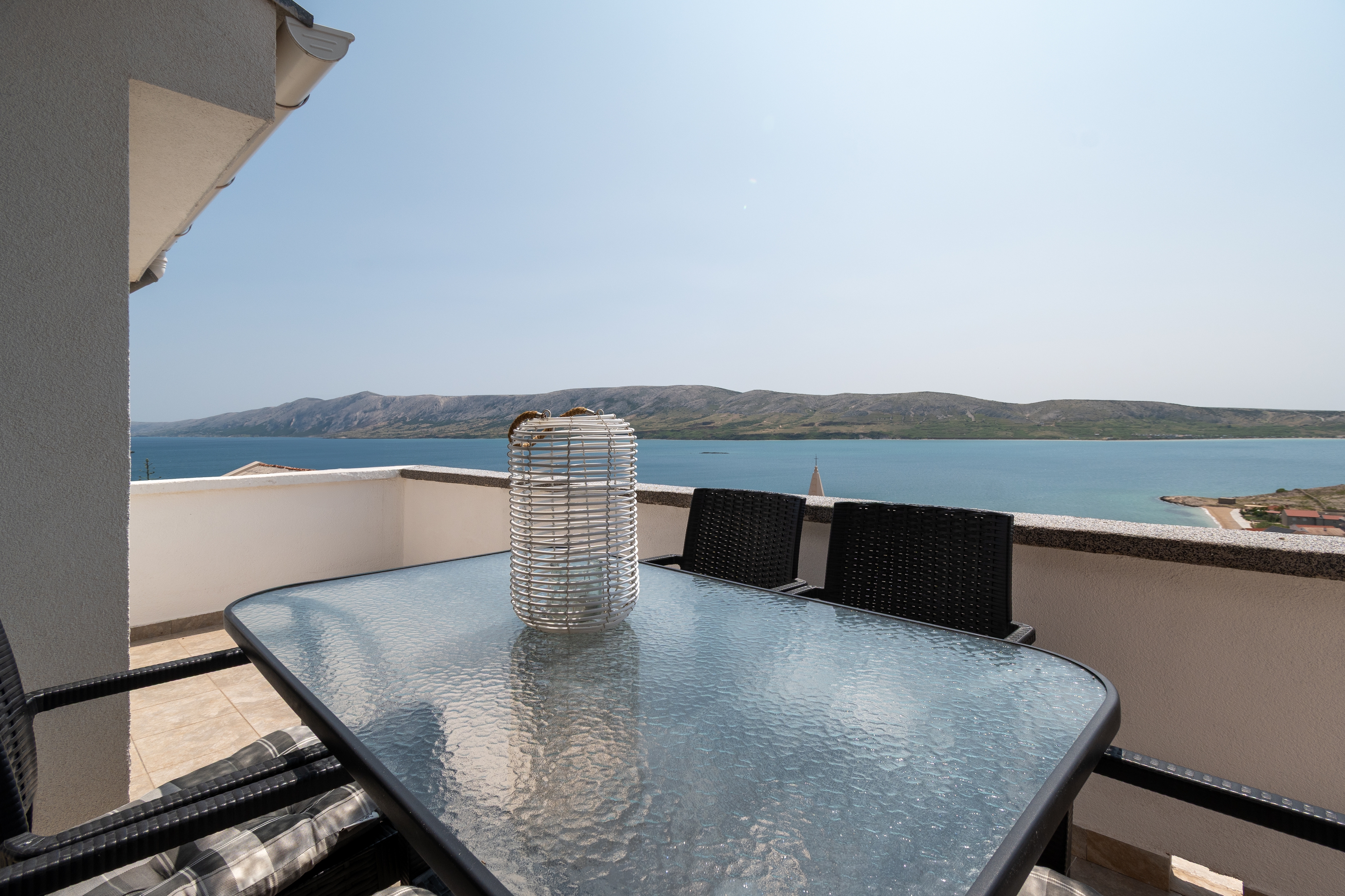 Two bedroom apartment with terrace and sea view Zubovići, Pag (A-9365-a)