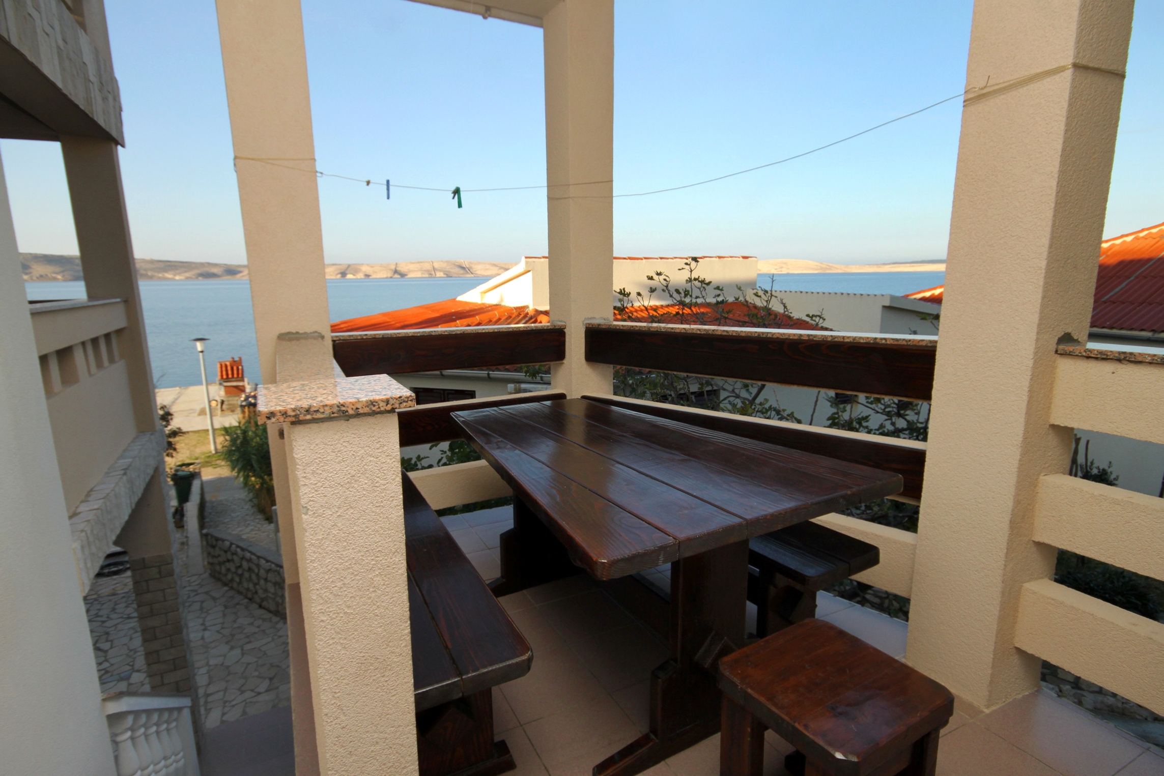 Two bedroom apartment near beach Kustići, Pag (A-9381-c)