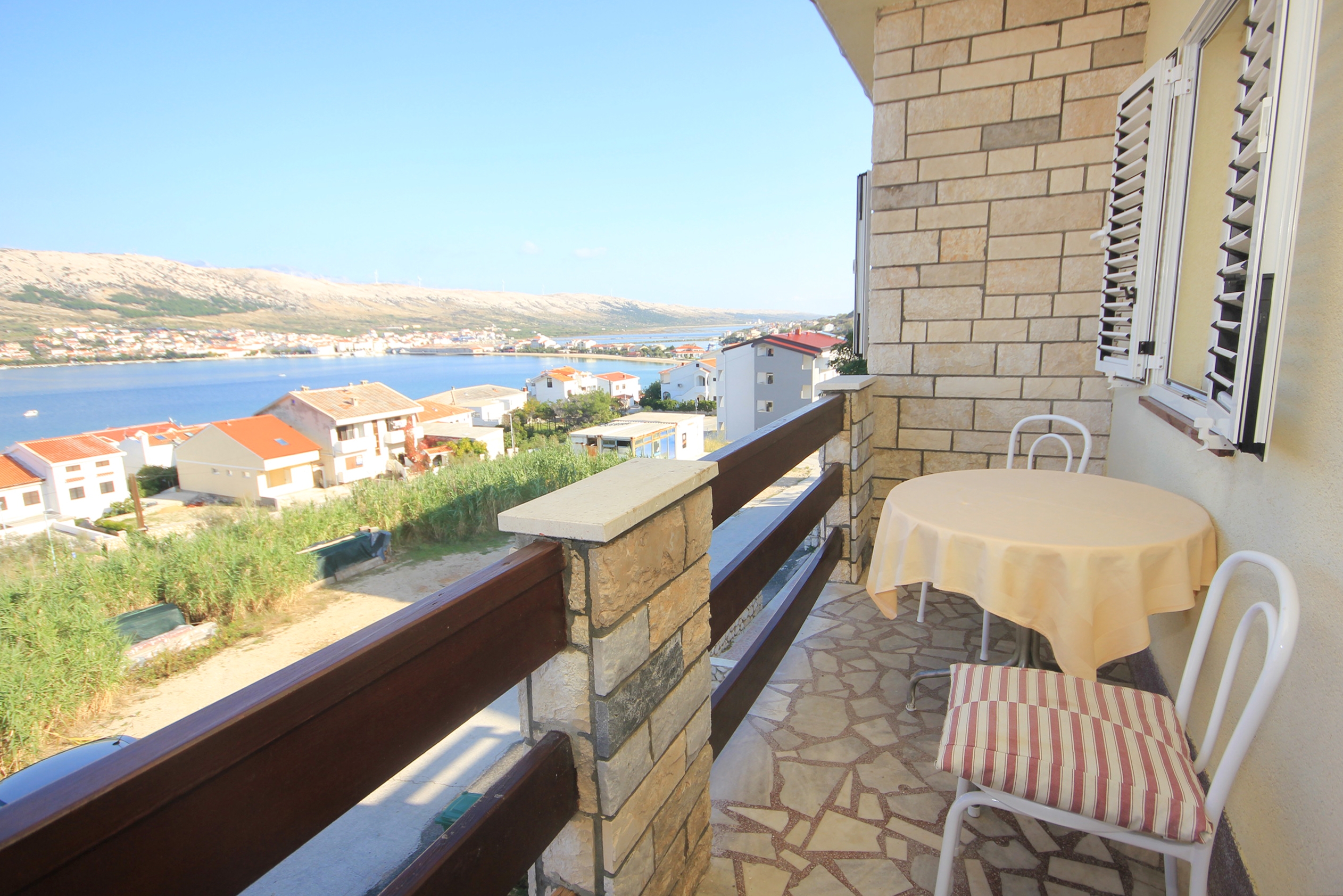 Two bedroom apartment with terrace and sea view Pag  A-a