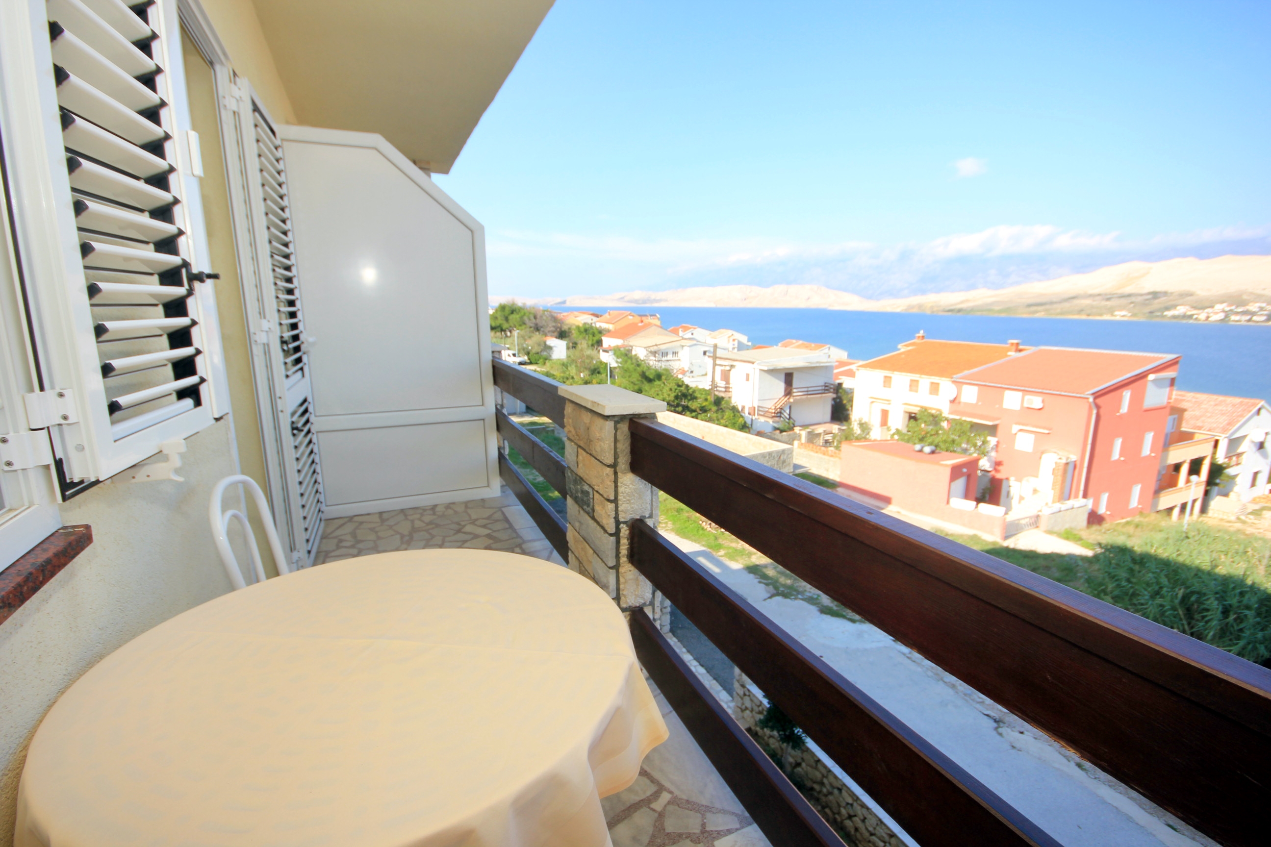 Two bedroom apartment with terrace and sea view Pag  A-a