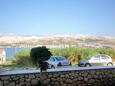 Pag, Terrace - view in the apartment, (pet friendly) and WiFi.