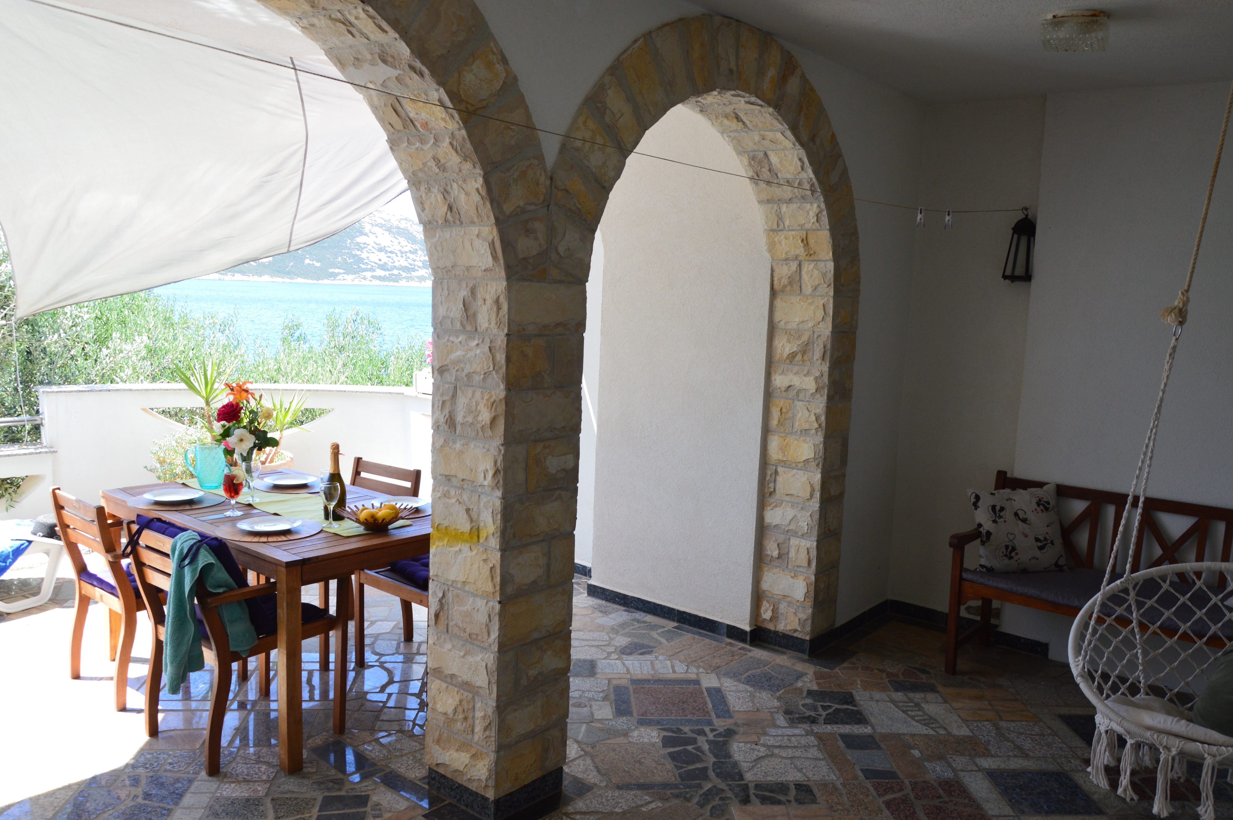 Two bedroom apartment near beach Stara Novalja, Pag  A-c