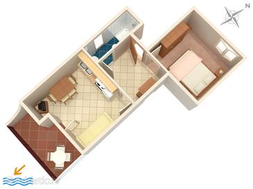 Plan Seget Vranjica, Plan in the apartment, WIFI.