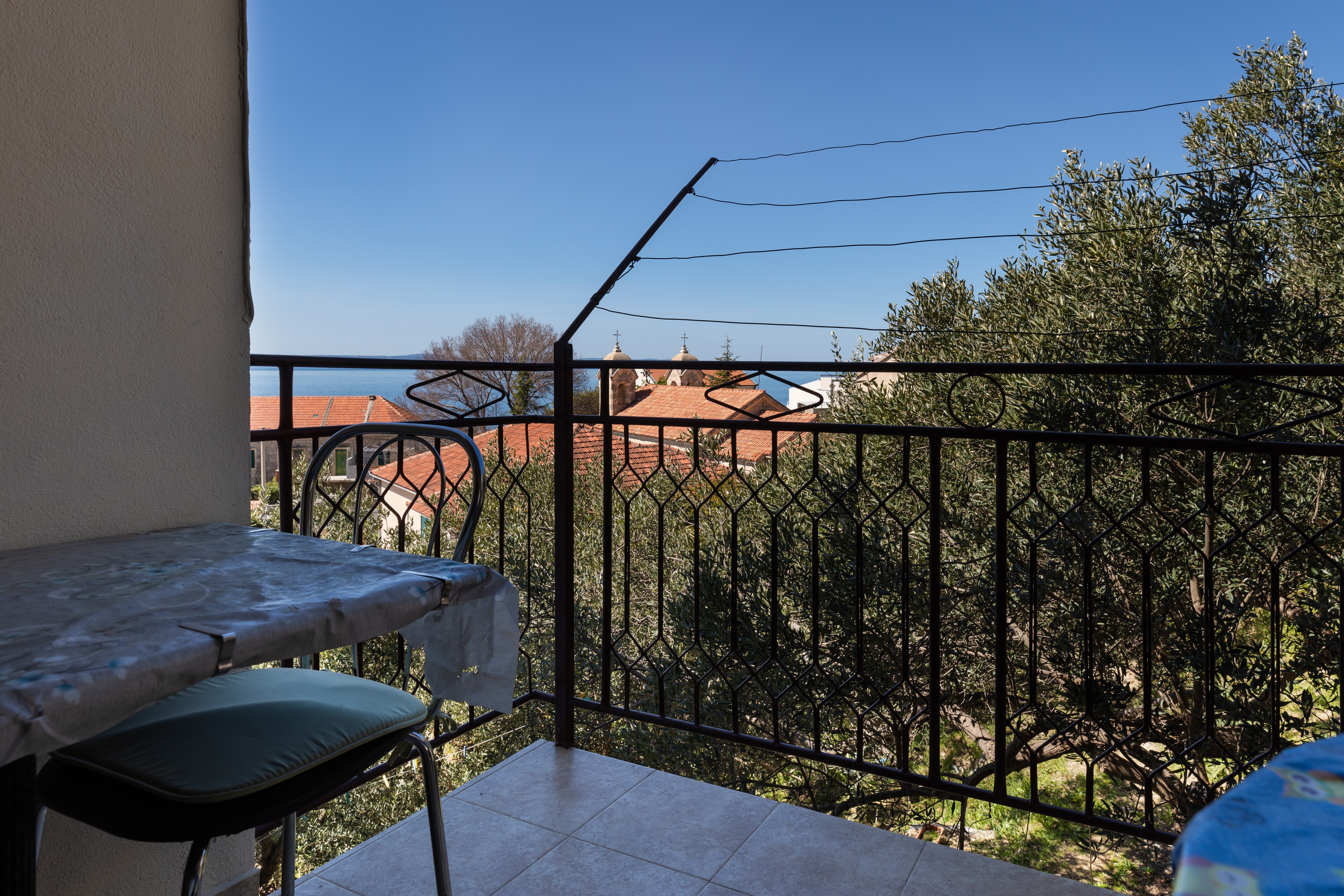 Studio flat with balcony and sea view Sumpetar, Omiš  AS-b