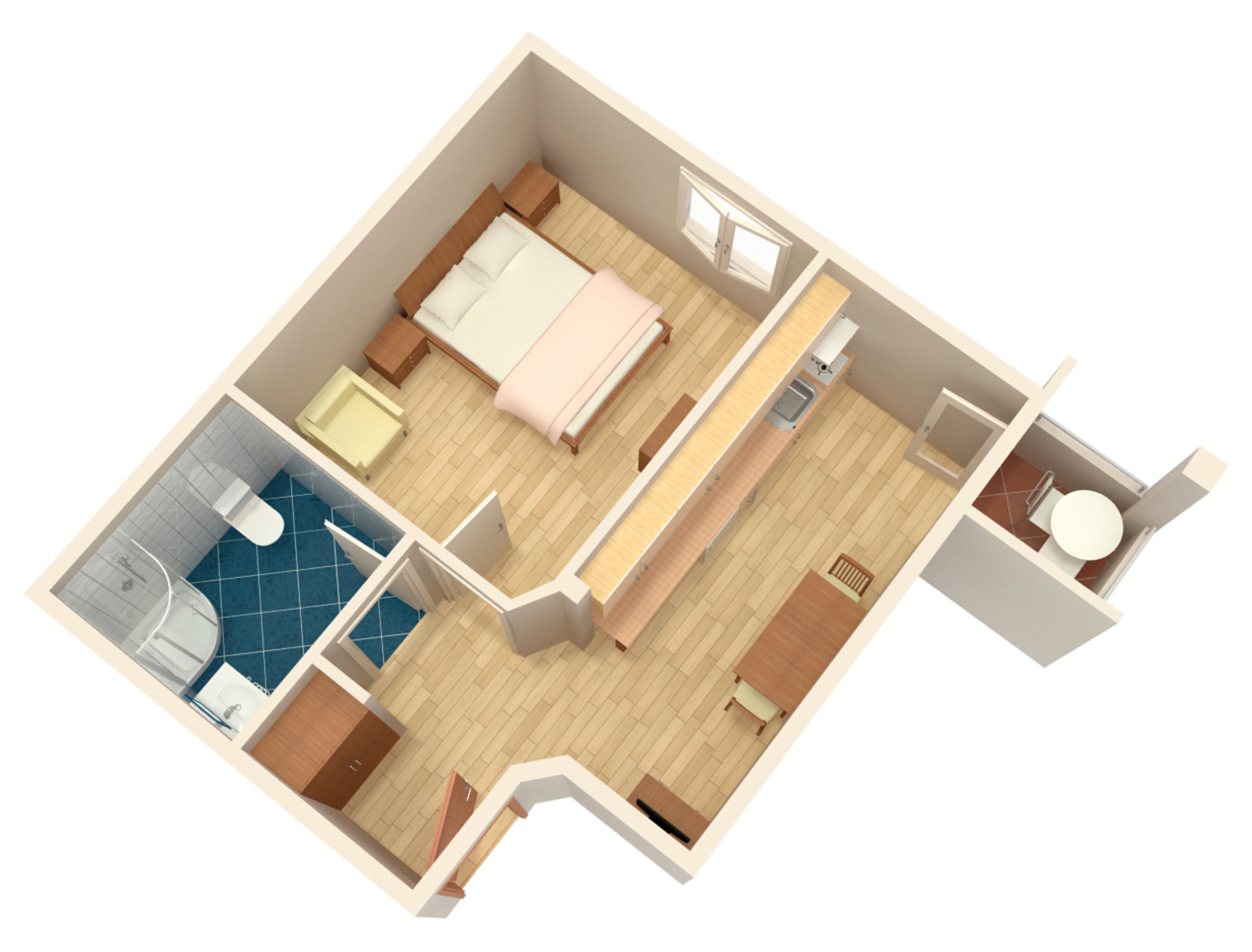 One bedroom apartment with balcony and sea view Duće, Omiš  A-a