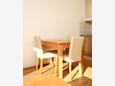 Dining room Duće, Dining room in the apartment, WiFi.