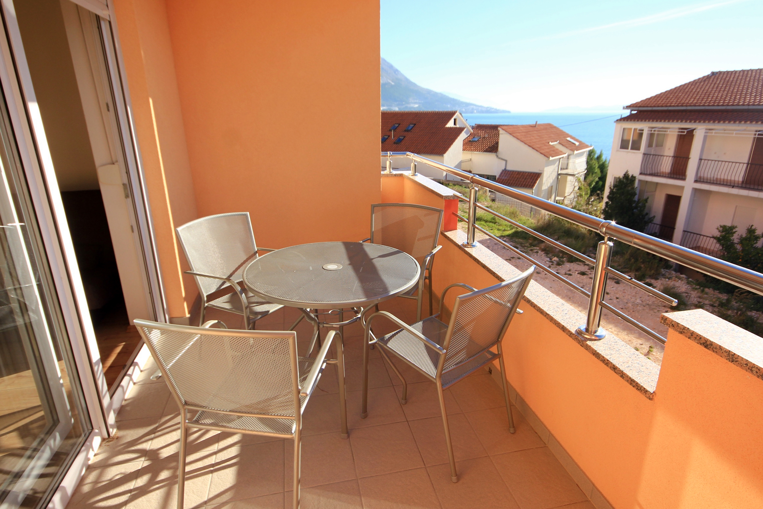 One bedroom apartment with terrace and sea view Duće, Omiš (A-9437-c)